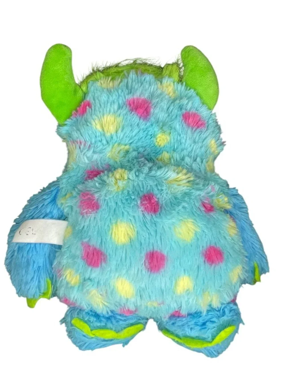 Colorful Worry Monster Toy With Zipper Mouth & Polka Dot Design - Fun Storage Fo